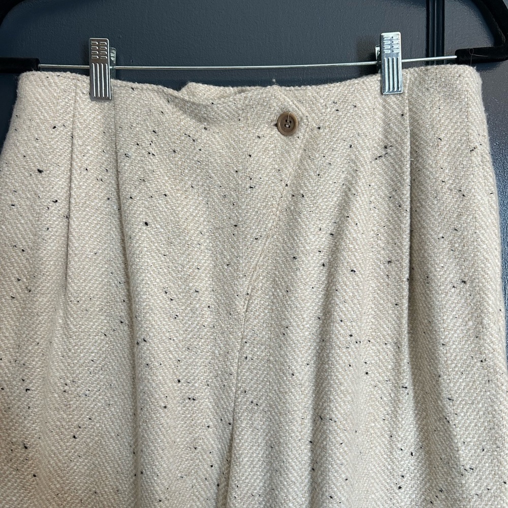 Anine Bing Cream Tweed Trousers